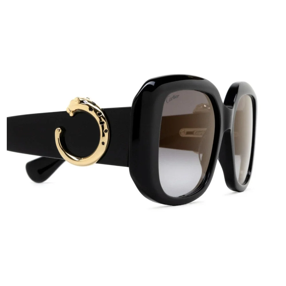 Cartier CT0471S Sunglasses Black Grey Acetate